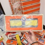 Lionel Milwaukee Road Reefer Car Gauge Yellow Die Cast Spring Trucks 6-52297. Fixed Price $39.00.