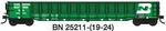 Trainworx Inc 25211-21 Burlington Northern 52' 6" Corrugated Gondola Rtr #3. Fixed Price $37.02.