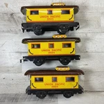 Marx Prewar Gauge Tin Litho Union Pacific 3824 Caboose Lot Of M&r. Fixed Price $32.50.
