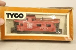 Tyco Ho Scale Atsf Santa Fe Caboose 7240 Red 6.5" Long. Fixed Price $5.49.