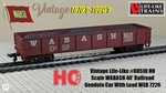 Vintage Life-like #08510 Ho Scale Wabash Railroad Gondola Car With Load Web 7226. Fixed Price $5.99.