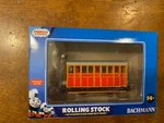 Narrow Gauge Trains By Bachmann - Red Carriage #77205. Fixed Price $32.00.