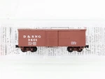 NN3 Scale Micro-trains Mtl 80000050 D&sng Durango Silverton Box Car #3401. Fixed Price $32.95.