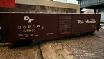 Walthers Ho Rtr 932-3553 Ps 60 Auto Box Car Single Door Denver & Rio Grande. Fixed Price $42.99.