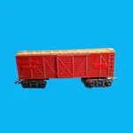 Marx Stock Car Scale Red Painted Freight Missing Wheels. Fixed Price $9.99.