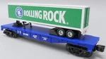 Mth Electric Trains 30-76277 Flat Car W/ Trailer Rolling Rock 2008. Fixed Price $47.99.