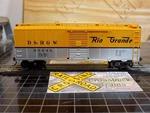 Ho Bachmann Silver Series 16006 40' Boxcar D&rgw 68968 (022247). Fixed Price $12.33.
