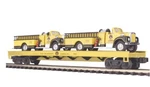 Mth Premier 20-98159 Transportation Co Flat Car W/fire Trucks #20002 New!!. Fixed Price $99.99.