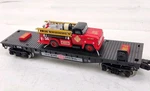 Menards Nyc New York Central Flatcar With Fire Truck #54 O-gauge Nice-looking. Fixed Price $49.95.