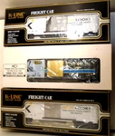 027 Line Rolling Stock Assortment K1995TF Reefer & Two K640-7405 Box Car. Fixed Price $34.99.