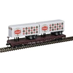 N Atlas 50006515 50' Flat Car W/2 Trailers Schaefer Ttx Rd# 475095. Fixed Price $32.00.