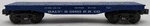 K-line K661-1091 Gauge Baltimore & Ohio Classic Flatcar #30830 Ex. Fixed Price $19.99.