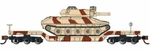 Bachmann 52' Center Depressed Flat Car W/sheridan Tank Desert Camo BAC71387. Fixed Price $39.95.