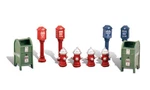 Woodland Scenics Street Items Ho Train Figures A1960. Fixed Price $19.99.