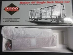 Proto 2000 Ho 40' Mather Sngl Deck Stock Car Np #21203. Fixed Price $14.95.