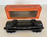 Lionel #6465 Gulf Two Dome Tank Car. Fixed Price $35.00.