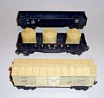 Lionel Gondola 6462 6112 Frisco Boxcar 6014 Gauge. Fixed Price $20.00.