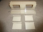 Mth Scale Window Box Car Body Shell With Some Trim 10 3/4" Long. Fixed Price $22.00.