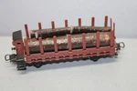 M Rklin 321G 2-AXLE Stake Car With Brake House Gauge H0. Fixed Price $81.22.