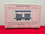 Boulder Valley Models, #512 Open Coach Kit - ON30 16' Series, New, Ob. Fixed Price $40.00.