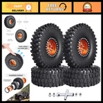 1.9 Crawler Tires & Beadlock Wheels Set For SCX10 Iii TRX-4 GEN8 GEN7 4-PAC. Fixed Price $99.99.