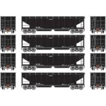 Athearn Scale Data Only 40' Offset Ballast Hoppers W/ Loads Sealed. Fixed Price $118.00.