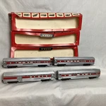 Ho Scale Santa Fe Car Bundle Tyco Lighted 521 - #1010 (2), #950 Untested. Fixed Price $75.00.