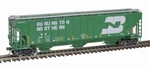 Atlas 20006633 Scale Thrall 4750 Covered Hopper Bnsf #448572 W/ Stripes. Fixed Price $28.32.