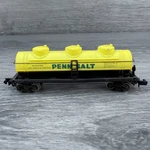 Scale Bachmann Triple Dome Tank Car Penn Salt Gatx 67927 Yellow Freight Train. Fixed Price $8.39.
