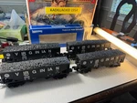 Scale- Industrial Rail Set Of 4 Virginian Hopper With Coal Load L2389. Fixed Price $128.88.