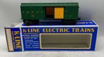 K-line Reading Railroad Green Yellow Boxcar Rdg 5121 Freight. Fixed Price $9.00.