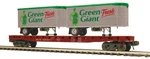 Mth Premier 20-95555 Milwaukee Road Flat Car W/ (2) Pup Trailers O-scale New. Fixed Price $139.95.