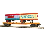 Atlas 3002599 Premier Flat Car W/two 20' Trailers Strates Shows #66- 3RL. Fixed Price $99.99.