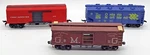 Lot Of 3 Ho Gauge Train Cars - 2 Bachmann, 1 Hand Built, Box, Grain & Vented. Fixed Price $15.19.