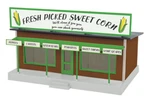 Mth Electric Trains 30-90635 Scale Sweet Corn Railking Road Side Stand. Fixed Price $56.69.