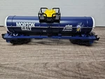 Lionel 26152 Morton Salt Single Dome Tank Car. Fixed Price $12.00.