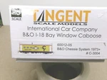 Tangent Ho I-18 Bay Window Caboose, Chessie System C-3004. Fixed Price $149.99.