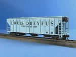 Louis Dreyfus Corp. TLDX-5354 PS2CD 3-BAY Covered Hopper Walthers 932-5711 C7. Fixed Price $18.75.