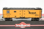 Intermountain Ho Scale Sfrd Santa Fe Scout Straight Line Map Refrigerator Car. Fixed Price $38.00.