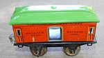 Ives Railways Prewar Gauge #50 Baggage Orange Passenger Car #2 B2. Fixed Price $20.00.