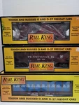 Mth Railking Trains Pennsylvania Caboose Hopper Car Flat Bulkheads Set Of 3. Fixed Price $200.50.