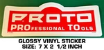 Proto Professional Tools - Glossy Vinyl Decal Sticker Nascar Racing. Fixed Price $9.45.