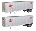 Walthers Scenemaster Ho Flexi-van 40' Trailer 2-PACK Assembled Milwauke 949-2603. Fixed Price $39.98.