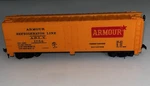 Tyco "armour" Refrigerator Line Car Alrx 1754 Ho Scale 329C:250 W/box. Fixed Price $5.25.