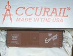 Accurail Ho #1223.2 Cb&q (rd #39487) 40' Aar Steel Boxcar Kit. Fixed Price $16.15.