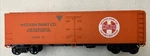 Crown Model, Western Dairy Co. Reefer Scale 2 Rail Preowned W/box See Ad.. Fixed Price $34.95.