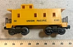 Lionel Postwar Gauge 6167 Union Pacific Yellow Caboose (c). Fixed Price $22.50.