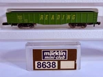 Marklin Mini-club Z-scale 8638, Reading Gondola. Fixed Price $21.00.