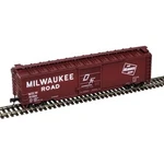 Atlas 50006917 Trainman 50' Single Door Box Car Milwaukee Road 51588. Fixed Price $26.95.