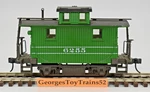 Atlas 2-RAIL Scale #6255 Green & White 4-WHEEL Transfer Caboose W/kadees. Fixed Price $10.00.